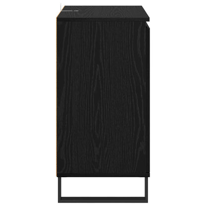 Sideboard Black Oak 60 x 35 x 70 cm Engineered Wood