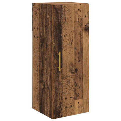 Wall Mounted Cabinet Old Wood 34.5 x 34 x 90 cm Engineered Wood