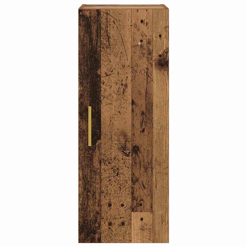 Wall Mounted Cabinet Old Wood 34.5 x 34 x 90 cm Engineered Wood