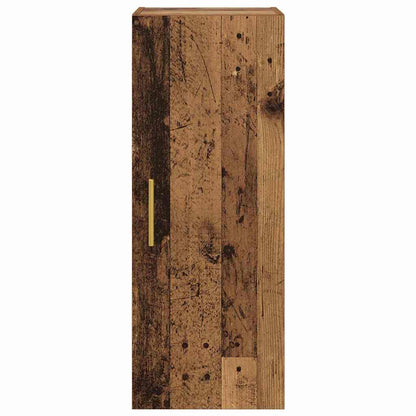 Wall Mounted Cabinet Old Wood 34.5 x 34 x 90 cm Engineered Wood