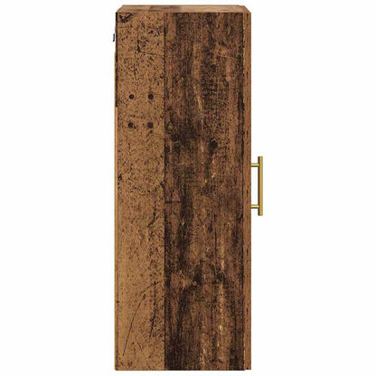 Wall Mounted Cabinet Old Wood 34.5 x 34 x 90 cm Engineered Wood