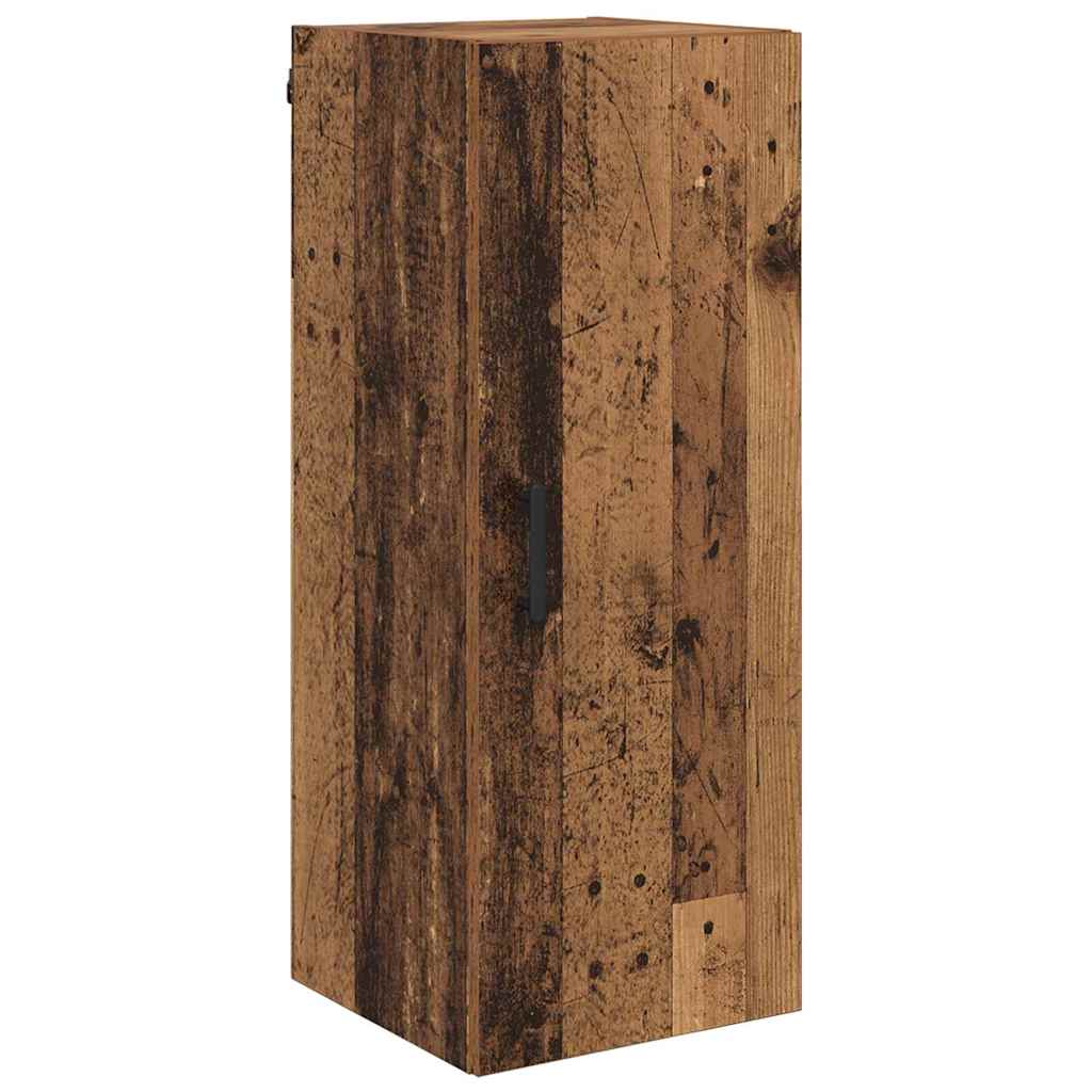 Wall Mounted Cabinet Old Wood 34.5 x 34 x 90 cm Engineered Wood