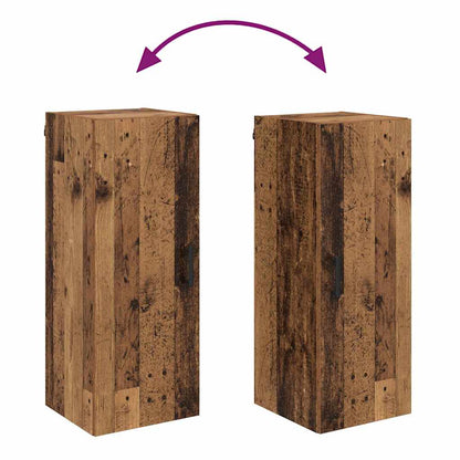 Wall Mounted Cabinet Old Wood 34.5 x 34 x 90 cm Engineered Wood