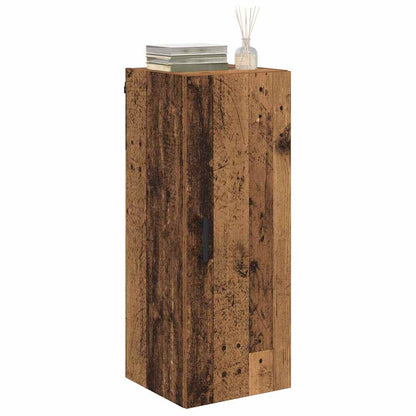 Wall Mounted Cabinet Old Wood 34.5 x 34 x 90 cm Engineered Wood