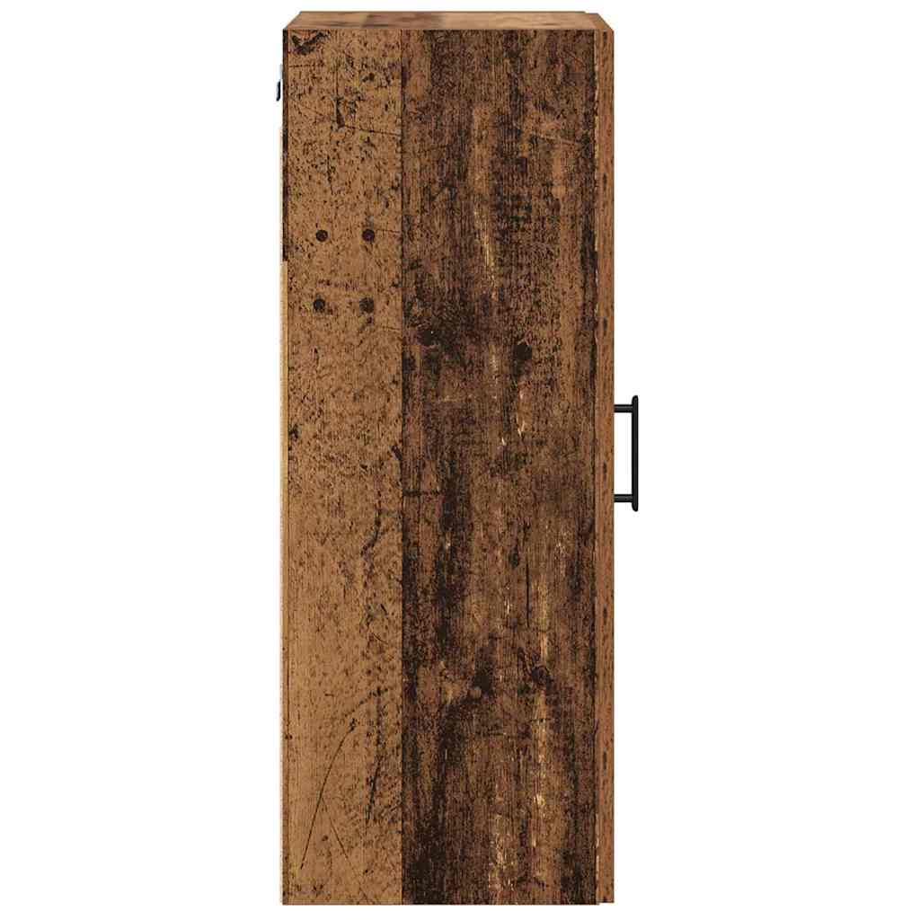 Wall Mounted Cabinet Old Wood 34.5 x 34 x 90 cm Engineered Wood