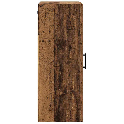Wall Mounted Cabinet Old Wood 34.5 x 34 x 90 cm Engineered Wood