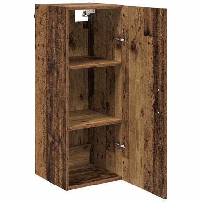 Wall Mounted Cabinet Old Wood 34.5 x 34 x 90 cm Engineered Wood