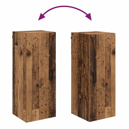 Wall Mounted Cabinet Old Wood 34.5 x 34 x 90 cm Engineered Wood