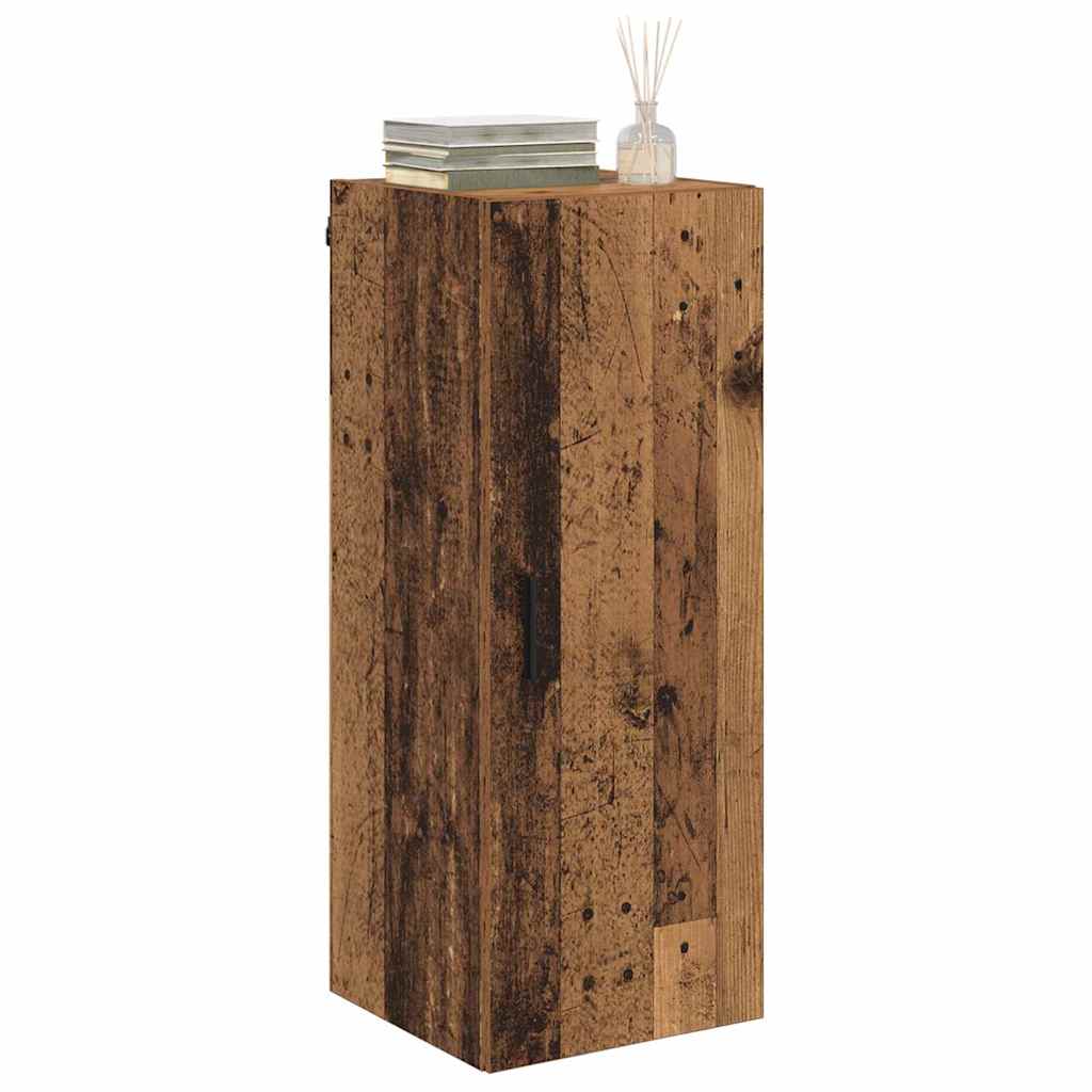 Wall Mounted Cabinet Old Wood 34.5 x 34 x 90 cm Engineered Wood