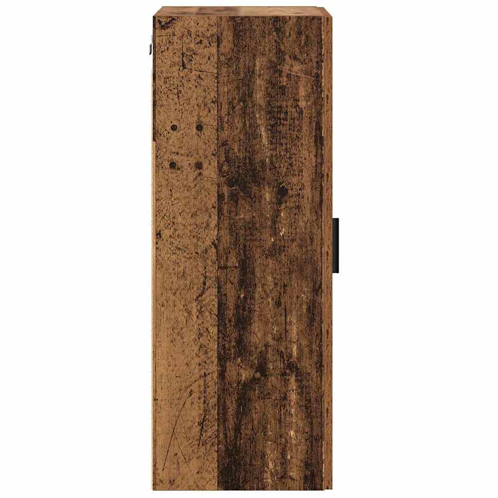 Wall Mounted Cabinet Old Wood 34.5 x 34 x 90 cm Engineered Wood