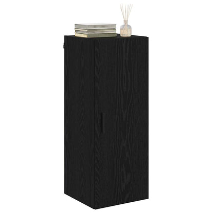 Wall Mounted Cabinet Black Oak 34.5 x 34 x 90 cm