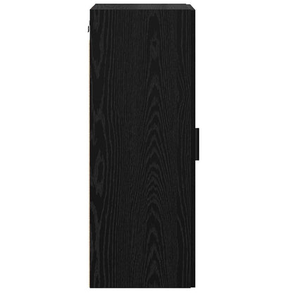 Wall Mounted Cabinet Black Oak 34.5 x 34 x 90 cm