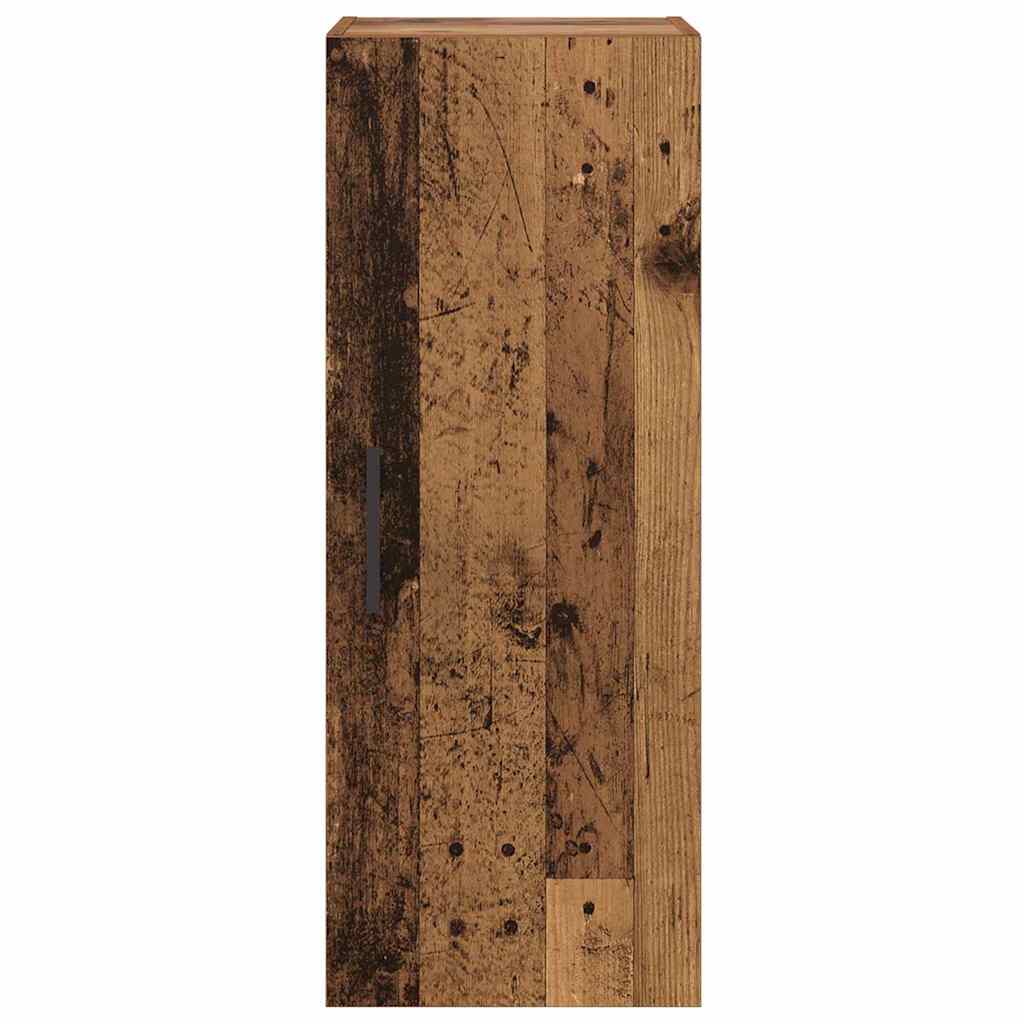 Wall Mounted Cabinet Old Wood 34.5 x 34 x 90 cm Engineered Wood