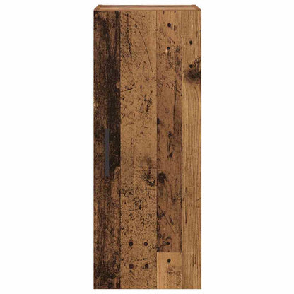 Wall Mounted Cabinet Old Wood 34.5 x 34 x 90 cm Engineered Wood
