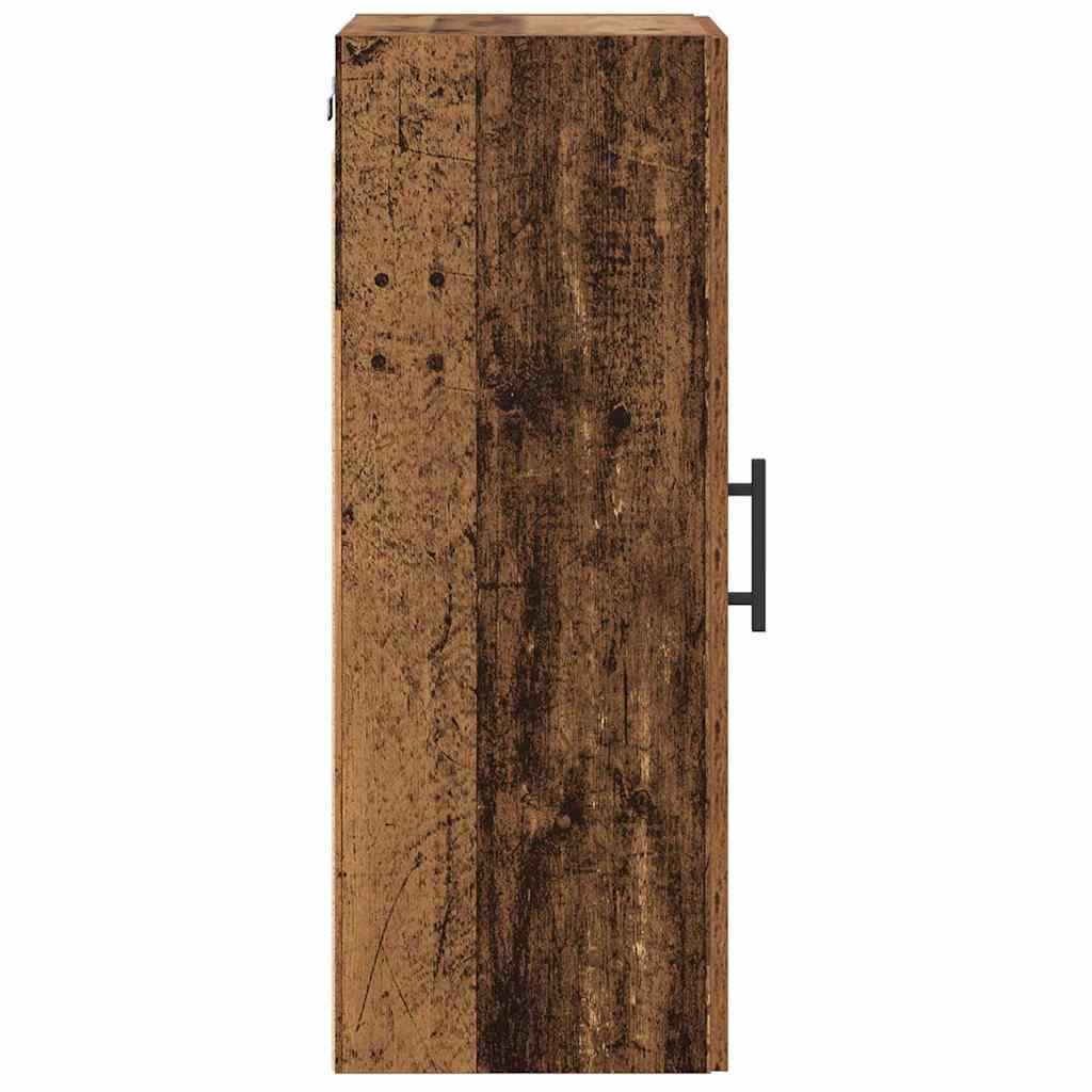 Wall Mounted Cabinet Old Wood 34.5 x 34 x 90 cm Engineered Wood