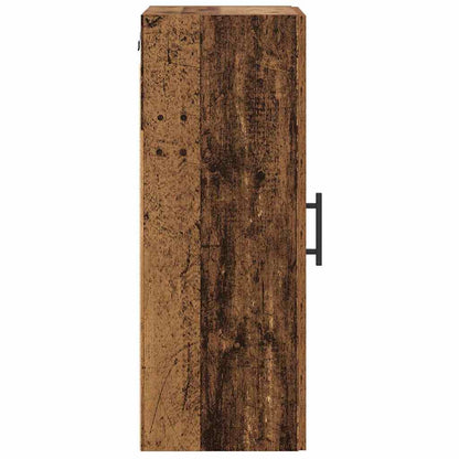 Wall Mounted Cabinet Old Wood 34.5 x 34 x 90 cm Engineered Wood
