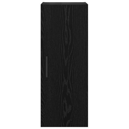 Wall Mounted Cabinet Black Oak 34.5 x 34 x 90 cm