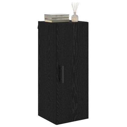 Wall Mounted Cabinet Black Oak 34.5 x 34 x 90 cm