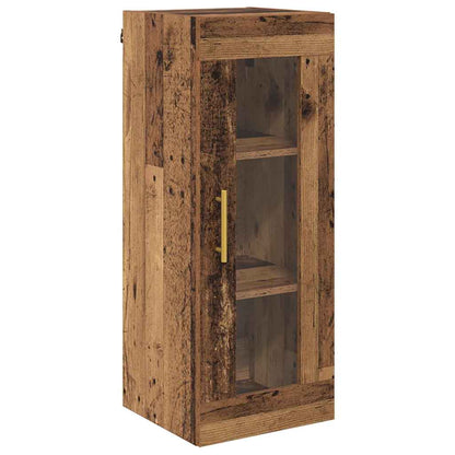 Wall Mounted Cabinet Old Wood 34.5 x 34 x 90 cm