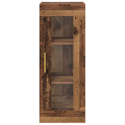 Wall Mounted Cabinet Old Wood 34.5 x 34 x 90 cm