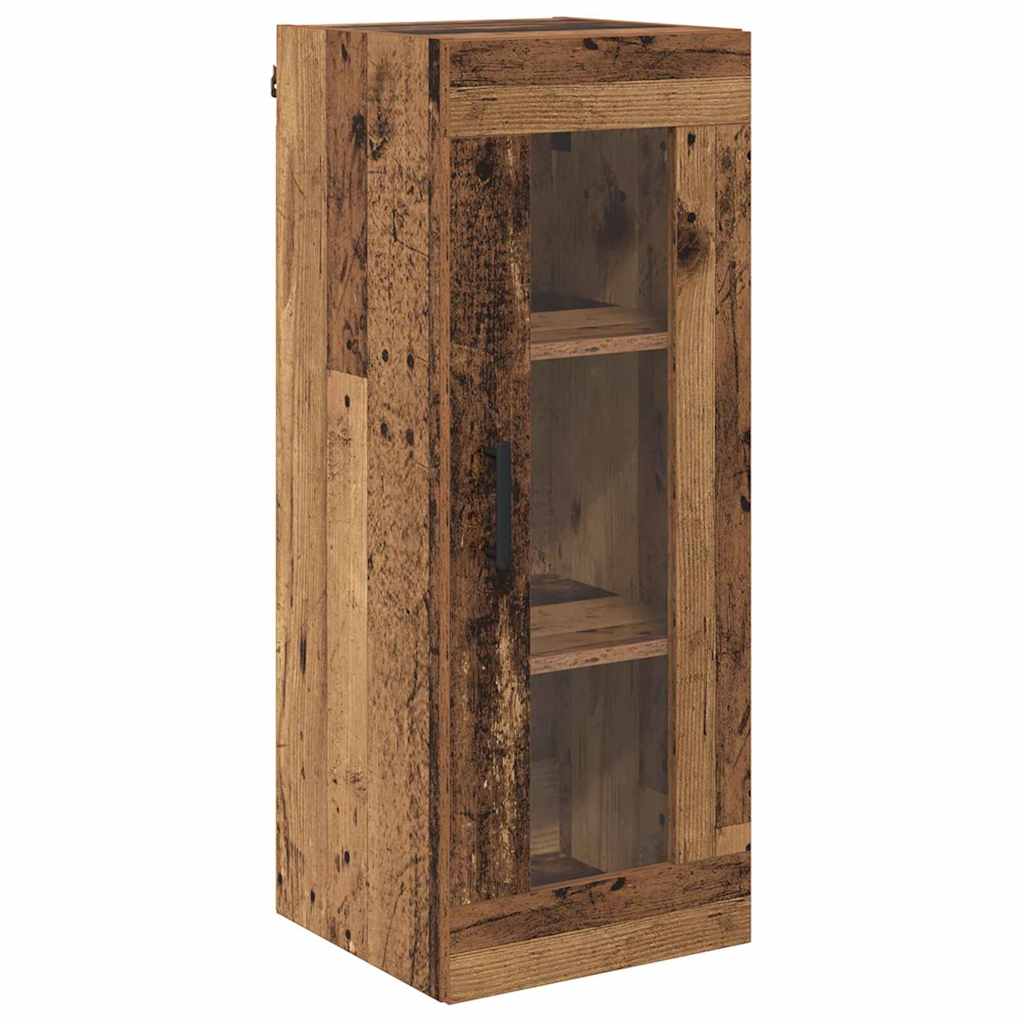 Wall Mounted Cabinet Old Wood 34.5 x 34 x 90 cm