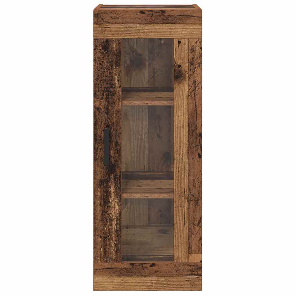 Wall Mounted Cabinet Old Wood 34.5 x 34 x 90 cm