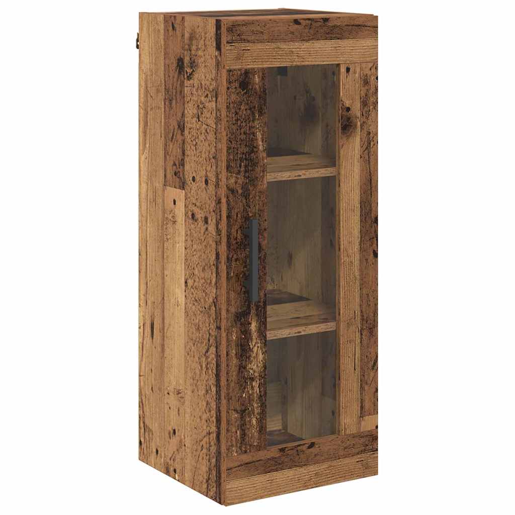 Wall Mounted Cabinet Old Wood 34.5 x 34 x 90 cm