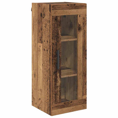 Wall Mounted Cabinet Old Wood 34.5 x 34 x 90 cm