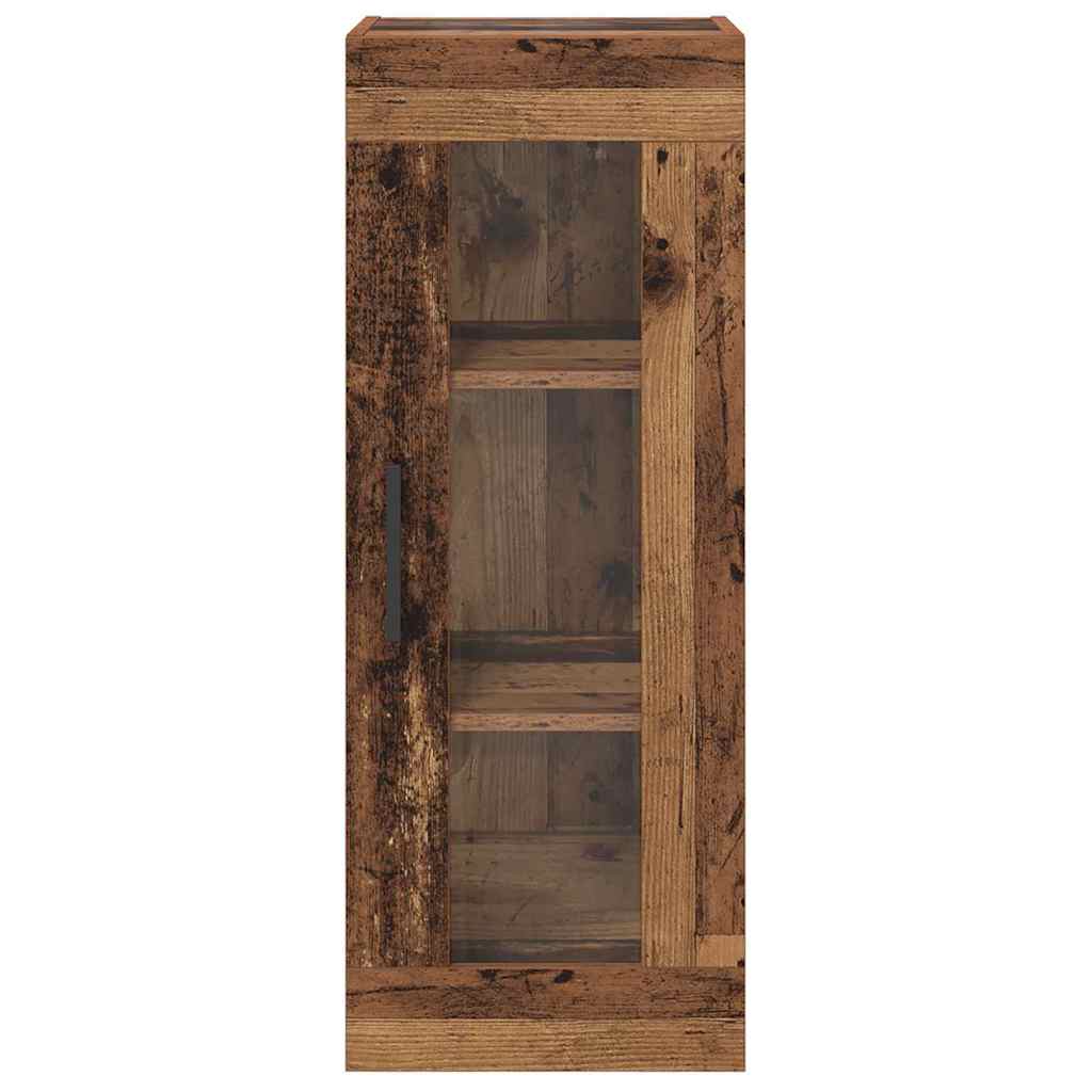 Wall Mounted Cabinet Old Wood 34.5 x 34 x 90 cm