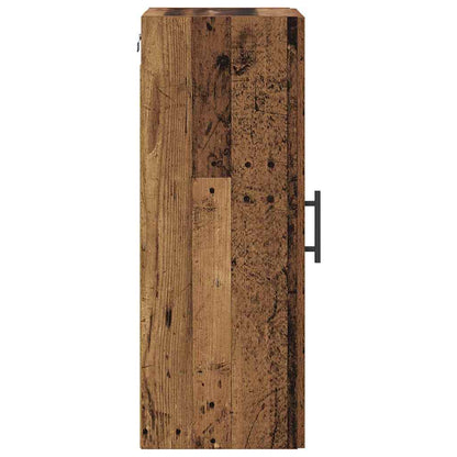 Wall Mounted Cabinet Old Wood 34.5 x 34 x 90 cm