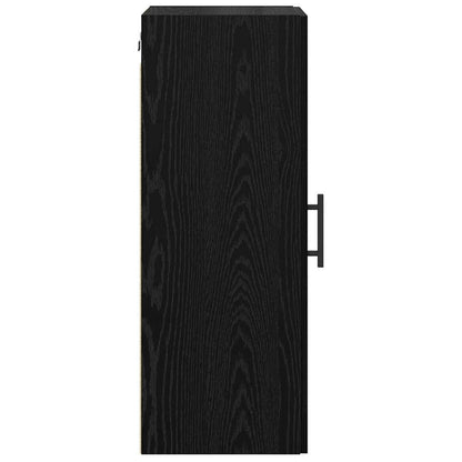 Wall Mounted Cabinet Black Oak 34.5 x 34 x 90 cm