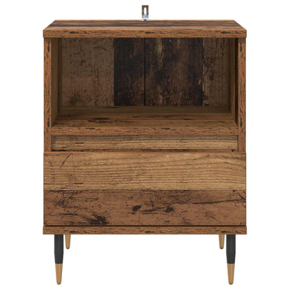 Bedside Cabinet 2 pcs Old Wood 40 x 35 x 50 cm Engineered Wood