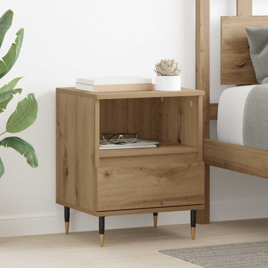 Bedside Cabinet 2 pcs Artisan Oak 40 x 35 x 50 cm