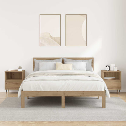 Bedside Cabinet with Drawer 2 pcs Artisan Oak 40 x 35 x 50 cm
