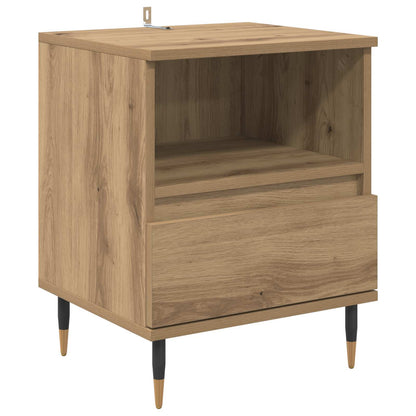 Bedside Cabinet with Drawer 2 pcs Artisan Oak 40 x 35 x 50 cm