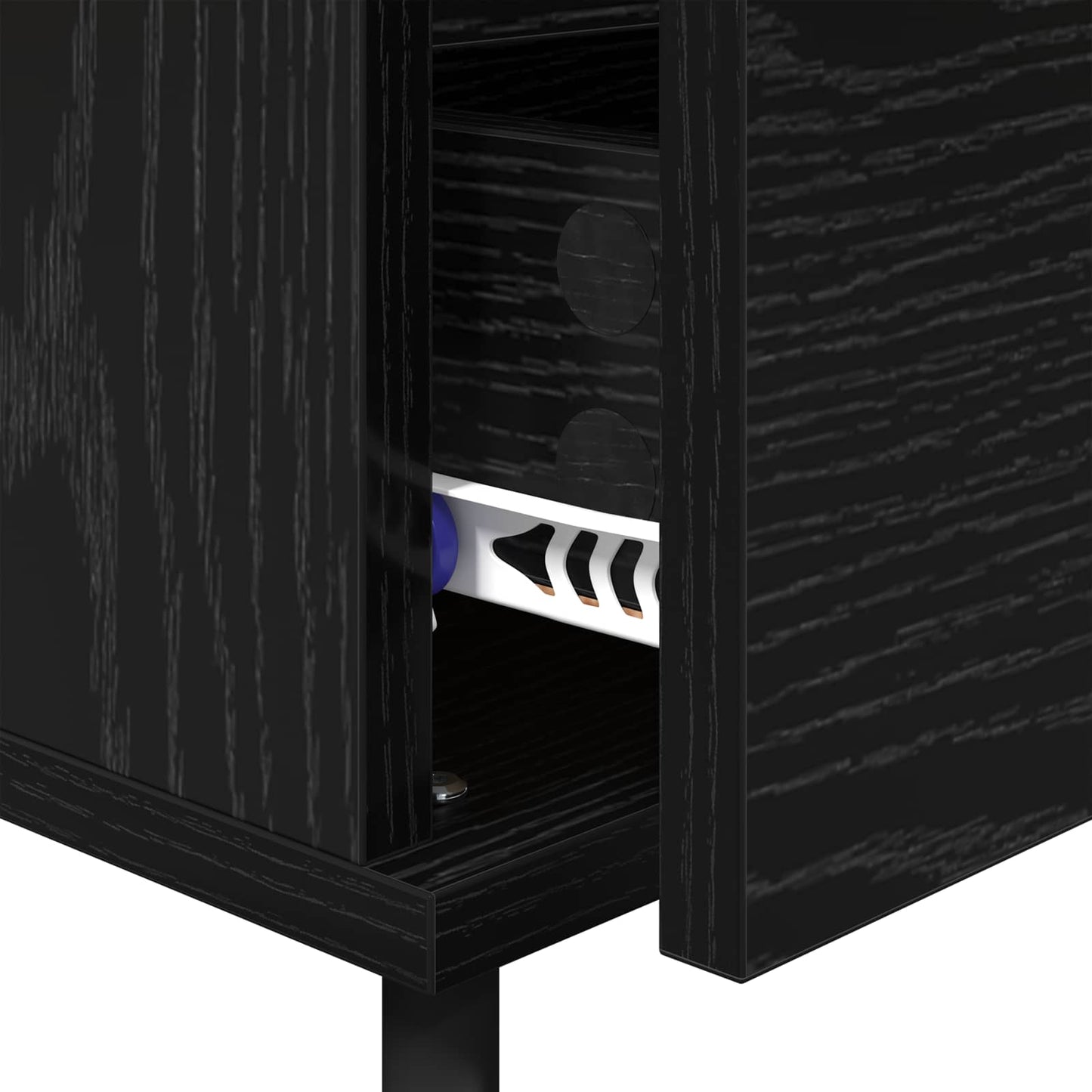 Bedside Cabinet 2 pcs Black Oak 40 x 35 x 50 cm Engineered Wood