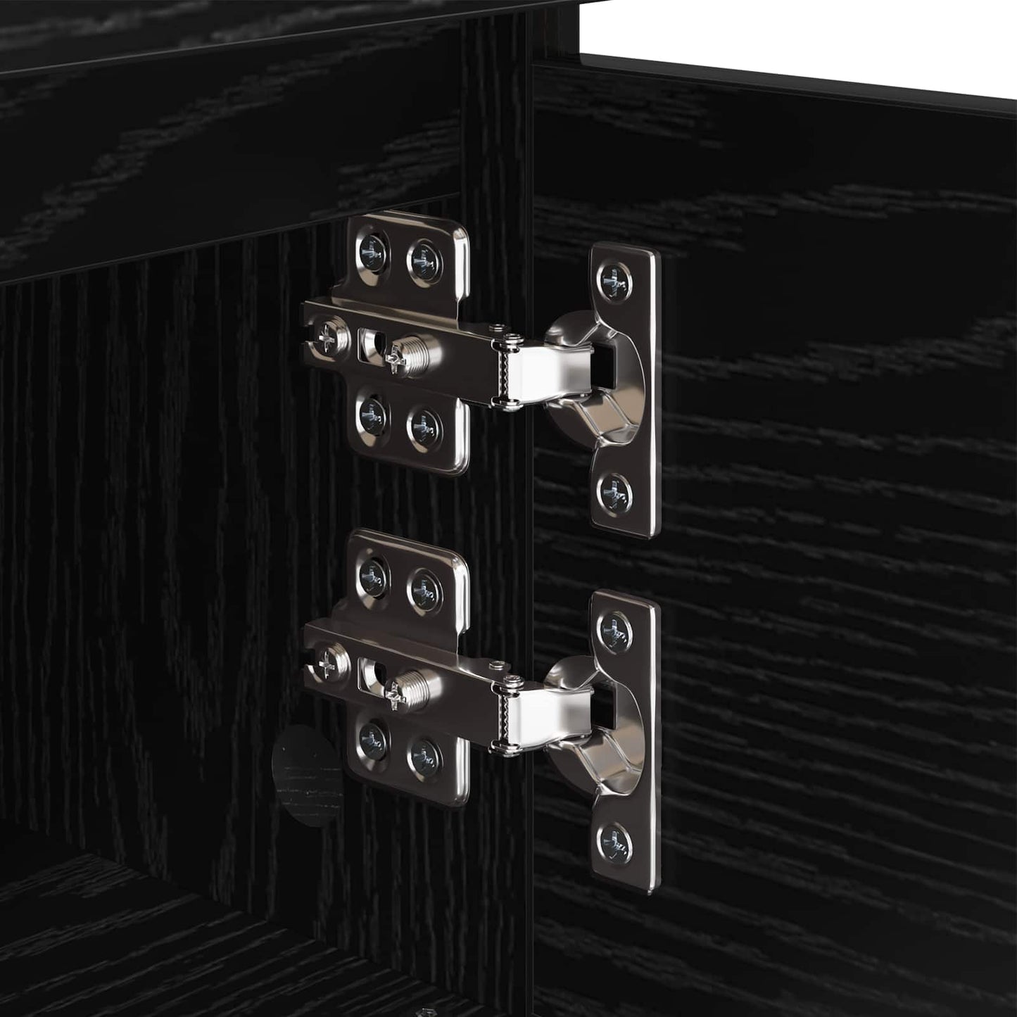 Bedside Cabinet 2 pcs Black Oak 40 x 35 x 50 cm Engineered Wood
