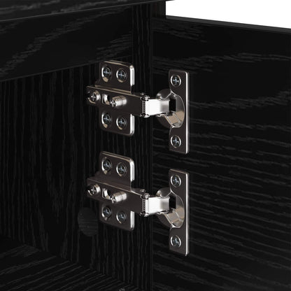 Bedside Cabinet 2 pcs Black Oak 40 x 35 x 50 cm Engineered Wood