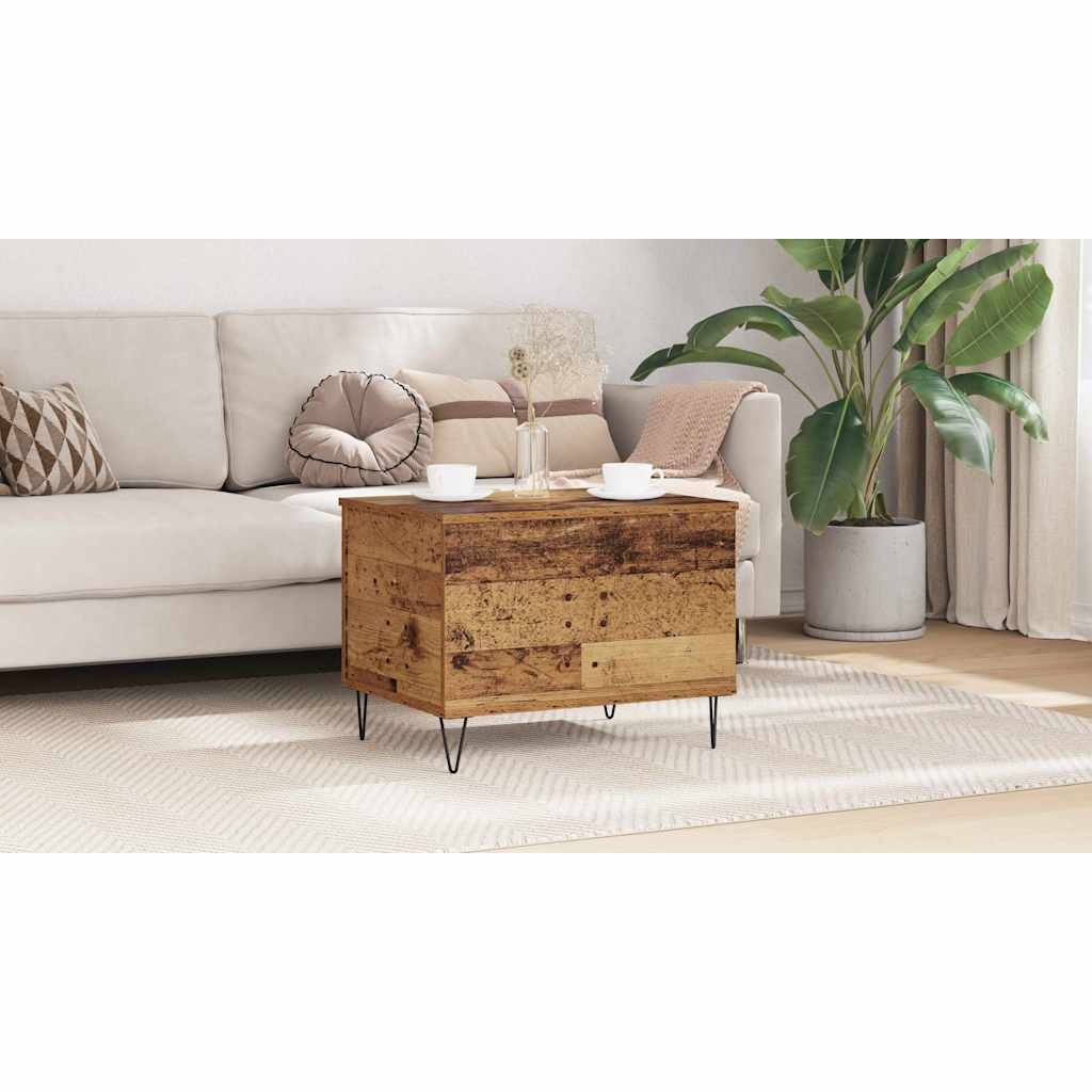 Coffee Table Old Wood 60 x 44.5 x 45 cm Engineered Wood