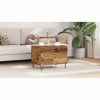 Coffee Table Old Wood 60 x 44.5 x 45 cm Engineered Wood