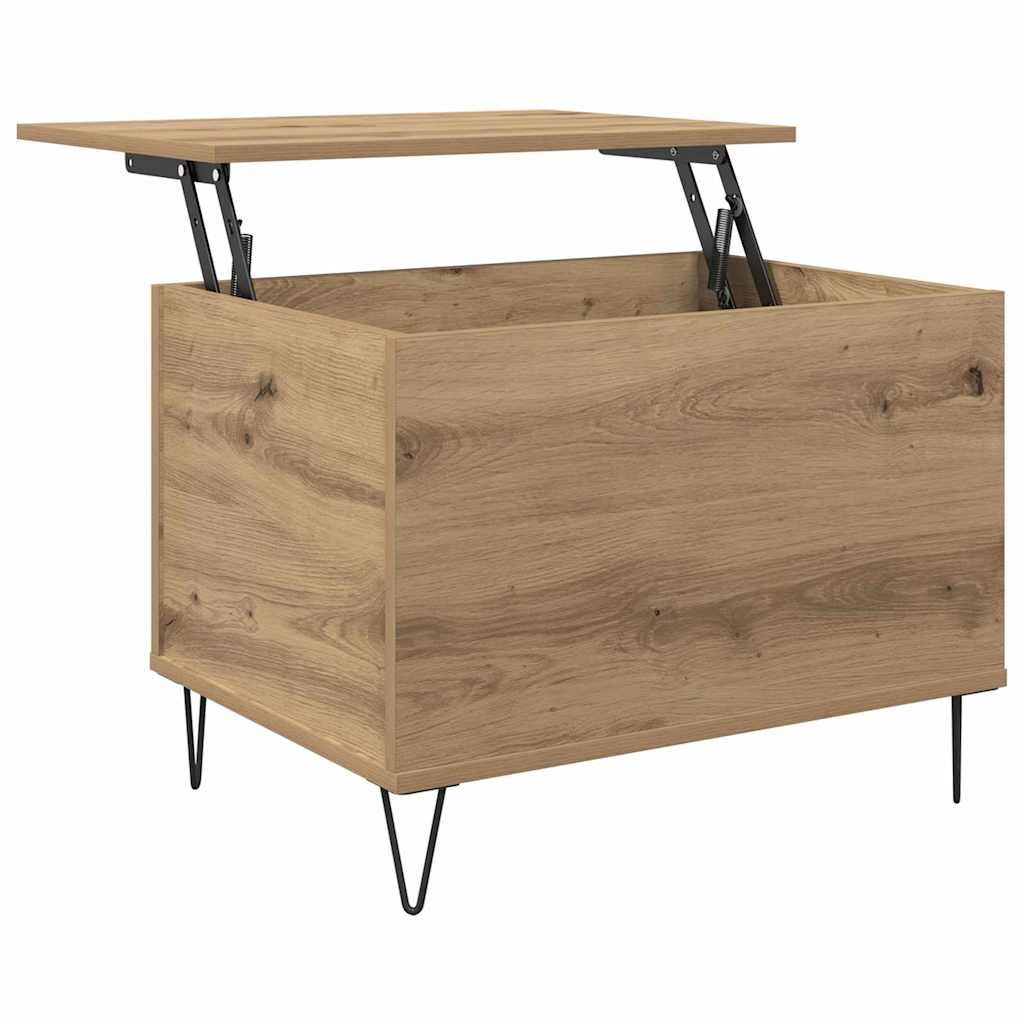 Coffee Table Artisan Oak 60 x 44.5 x 45 cm Engineered Wood