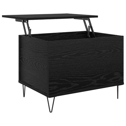 Coffee Table Black Oak 60 x 44.5 x 45 cm Engineered Wood