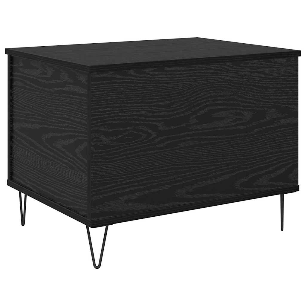 Coffee Table Black Oak 60 x 44.5 x 45 cm Engineered Wood