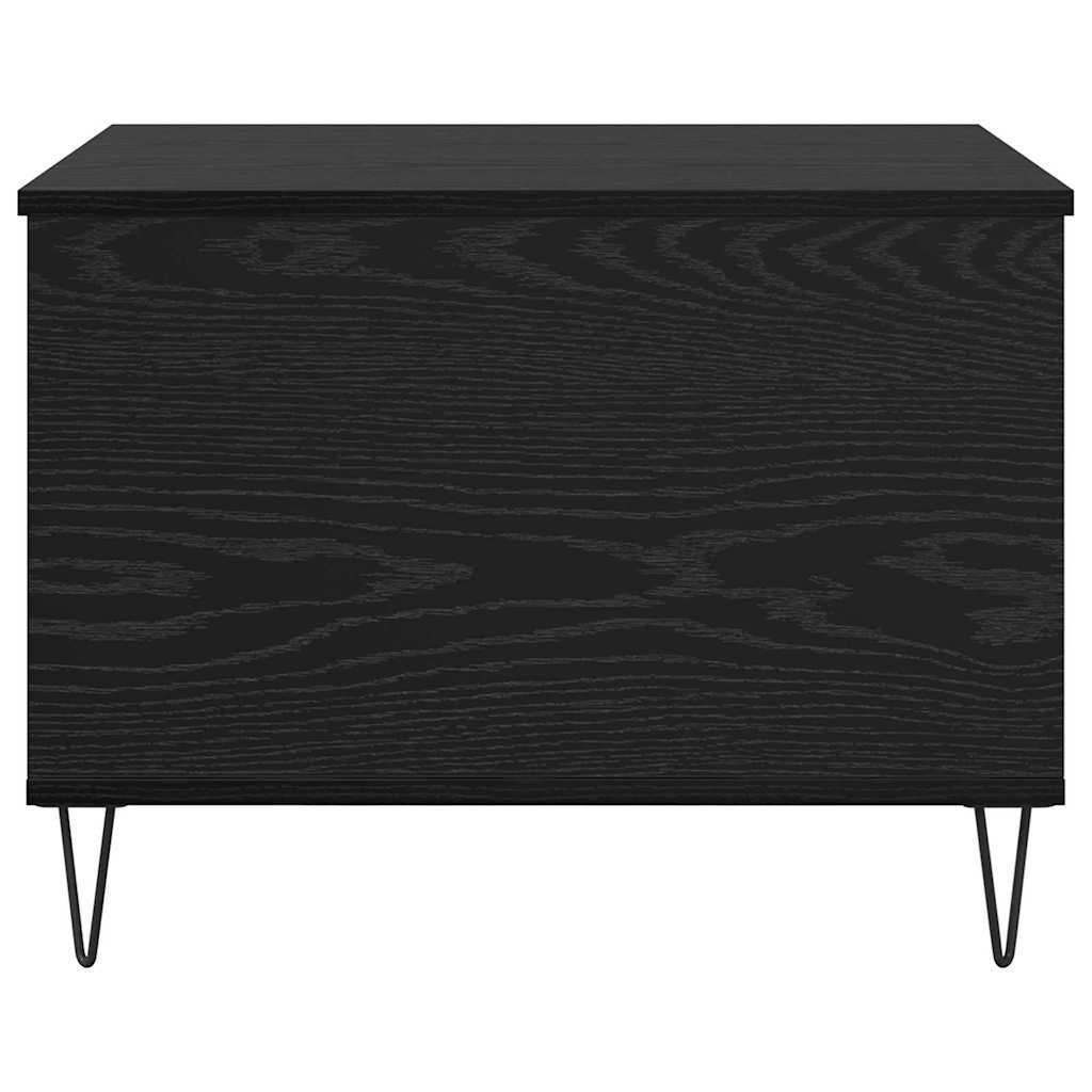 Coffee Table Black Oak 60 x 44.5 x 45 cm Engineered Wood