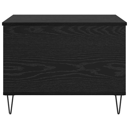 Coffee Table Black Oak 60 x 44.5 x 45 cm Engineered Wood