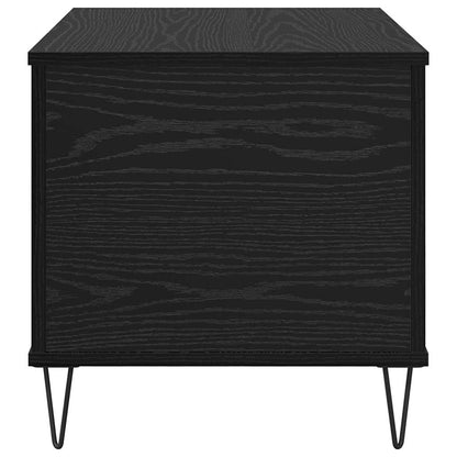 Coffee Table Black Oak 60 x 44.5 x 45 cm Engineered Wood