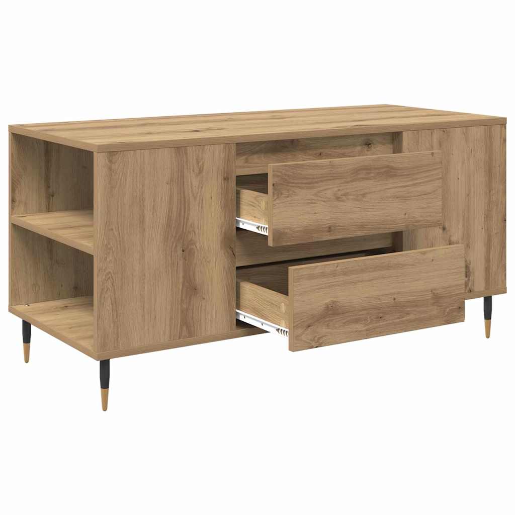 Coffee Table Artisan Oak 102 x 44.5 x 50 cm Engineered Wood