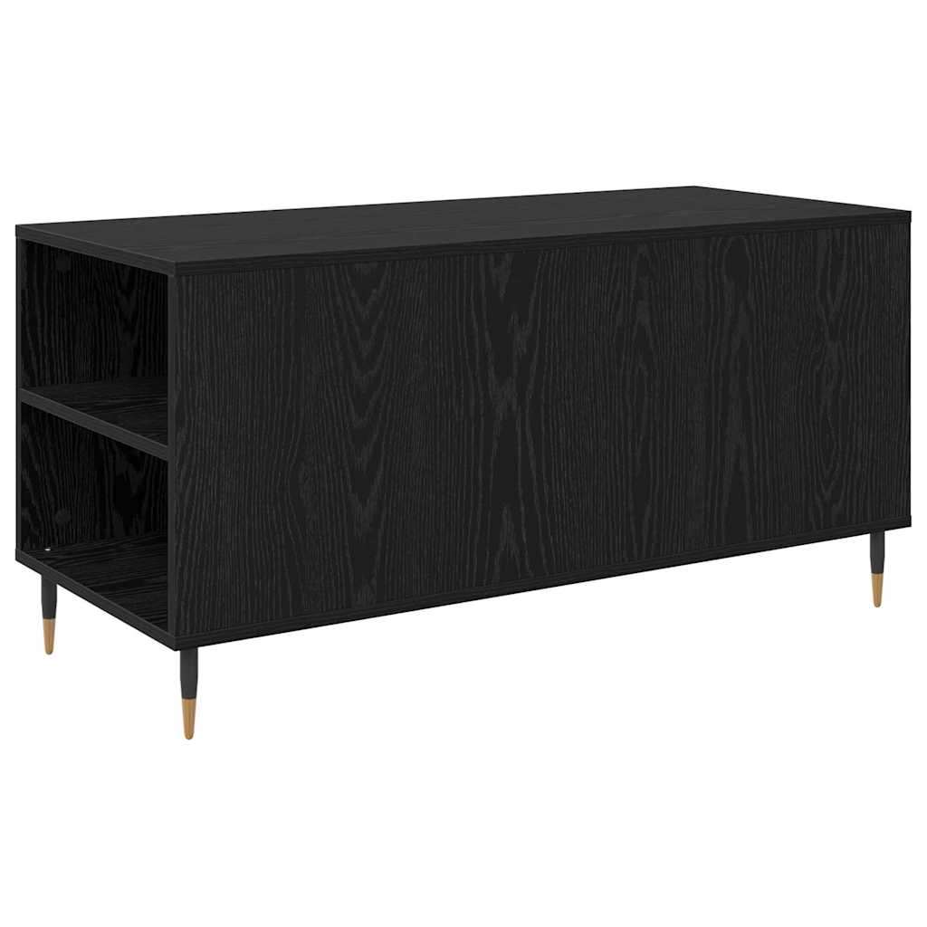 Coffee Table Black Oak 102 x 44.5 x 50 cm Engineered Wood