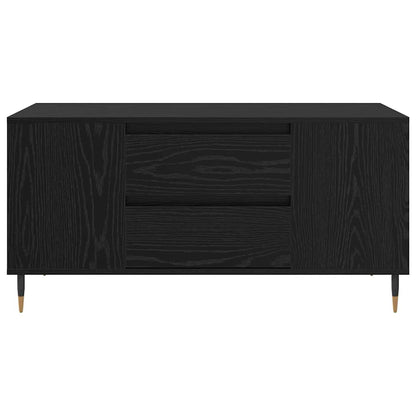 Coffee Table Black Oak 102 x 44.5 x 50 cm Engineered Wood