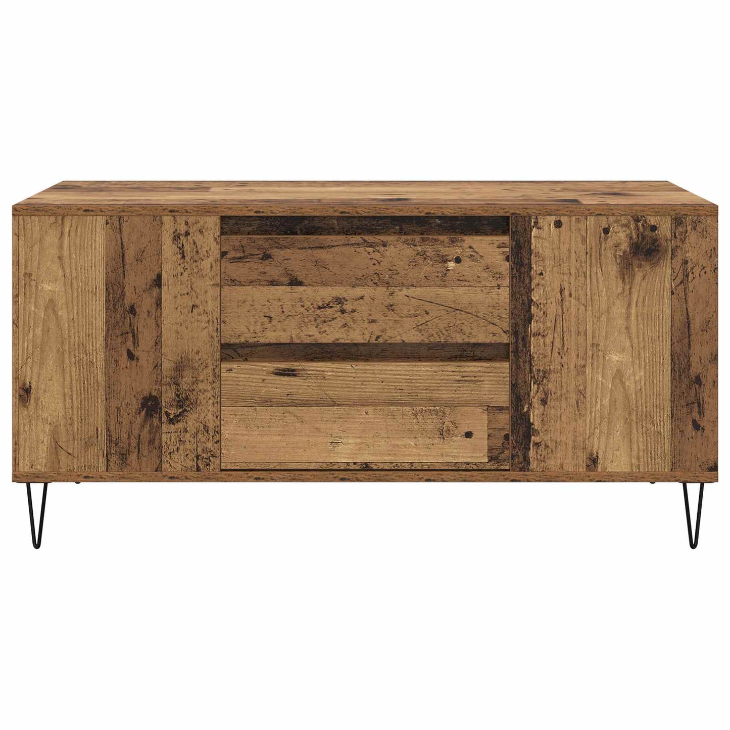 Coffee Table Old Wood 102 x 44.5 x 50 cm Engineered Wood